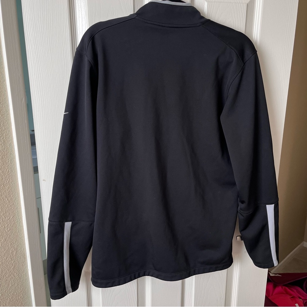 Nike Golf - Therma-Fit Black Long Sleeve Top with Gray 3/4 Zip Size Small - Picture 3 of 3
